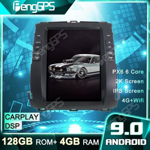 4G+128G 1Din Car DVD Player GPS Navigation For Toyota Land Cruiser Lexus GX470 Tesla Style Android Radio Car Stereo Headunit