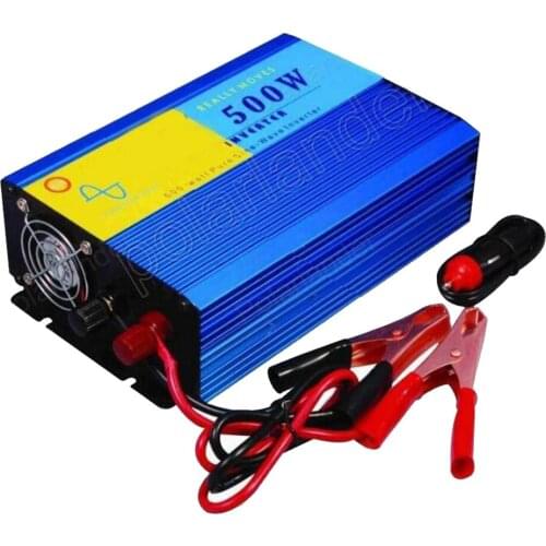 Car Inverter DC 12V to AC 220V Power supply Switch Pure Sine Wave Converter 500W Voltage Transformer car styling