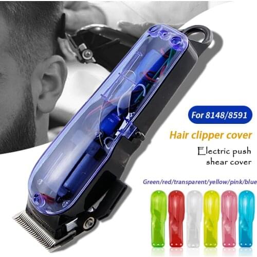 Wireless hair clipper transparent upper cover barber diy electric clipper shell for wahl 8148 haircut tool