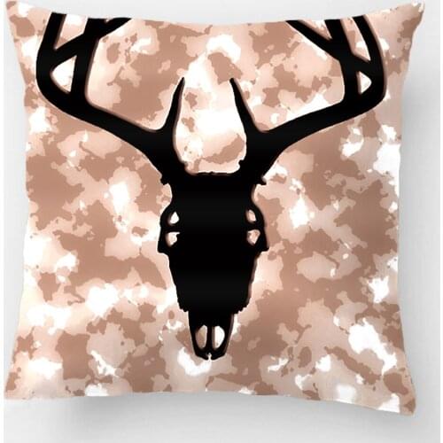 Custom Deer Hunting Skull Throw Pillow Case Decorative Cushion Cover Pillowcase Customize Gift By Lvsure For Car Sofa Seat