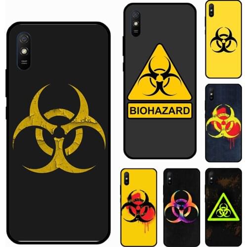 Biohazard Symbol Logo For Xiaomi Redmi Note 10 Pro Note 9 8 Pro 8T 9S Cover For Redmi 9T 9A 9C K40 7A 8A Case