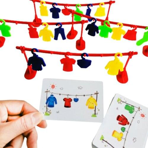 Multiplayer Clothing Competition Puzzle Early Education Game Logic Training Montessori Matching Teaching Toys