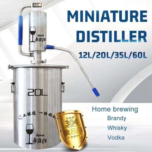12L/20L/35L/60L Miniature moonshine Brandy vodka whisky Distiller Home brewing Alcohol Mashine Liquor Brewing accessories