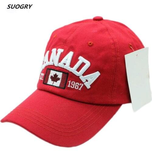 SUOGRY 2018 Cotton Gorras Canada Baseball Cap Flag Of Canada Hat Snapback Adjustable Mens Baseball Caps Brand Snapback Hat