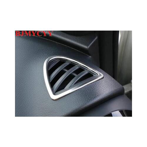 BJMYCYY 2PCS/SET Air outlet decoration frame on both sides of the upper part of the dashboard for Nissan Kicks 2017