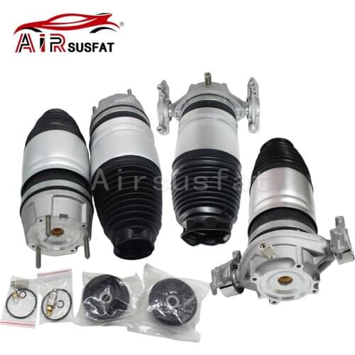 4pcs Air Bellow Sleeve Suspension Spring Bag For Audi Q7 VW Touareg Porsche Cayenne 2011-2018 7P6616039K 7L6616404B 7P6616503G
