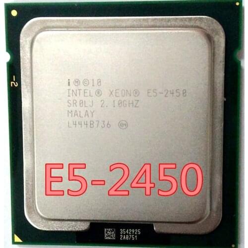Intel Xeon E5 2450 SR0LJ 2.1GHz 8-Core 20M LGA1356 E5-2450 CPU processor E5-2450