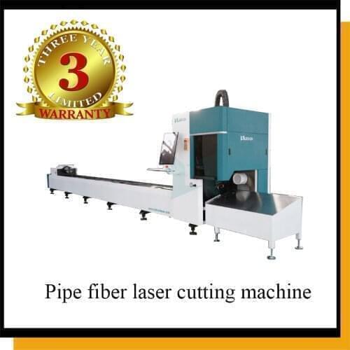 Easy To Operate Metal Tube CNC Fiber Laser Cutting Machine With Raycus IPG For Metal Cutting