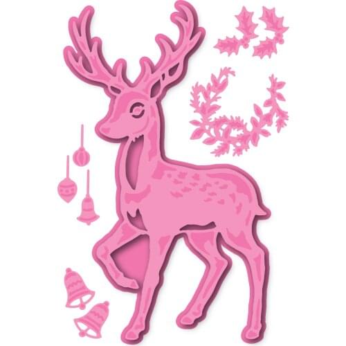 RUDOLPH THE REINDEER Metal Cutting Die Scrapbook Embossed Paper Card Album Craft Template Cut Die Stencils New for 2021 Arrive