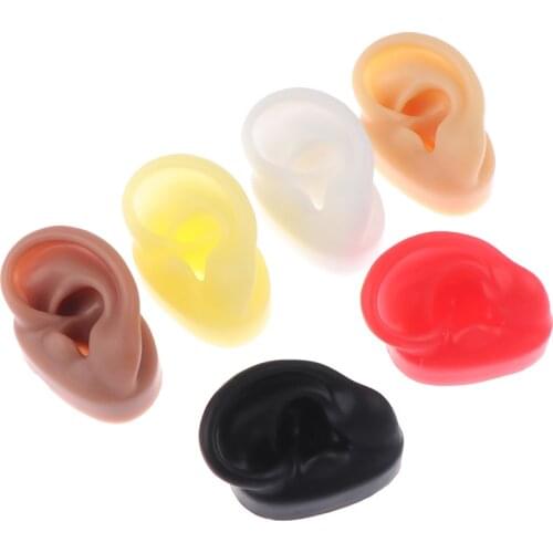 1Pcs Earring Ear Stud Display Tools Can Be Reused Body Jewelry New Silicone Ear Model Professional Practice Piercing Tools