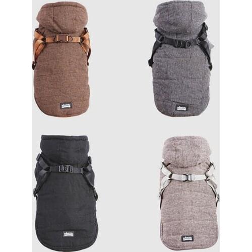 Warm Winter Pet Dog Clothes For Small Medium Large Dogs Plus Velvet Adjustable Buckle Outfit Jacket Winter Clothes chihuahua