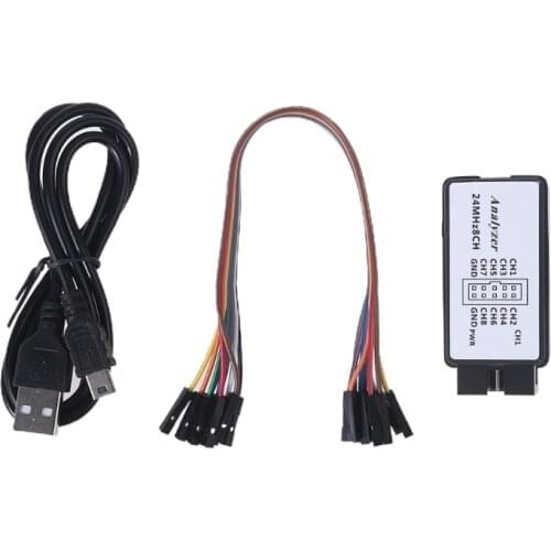 USB Logic Analyzer 24MHz 8 Channel 24M/seconds Debugger for ARM FPGA 8CH Microcontroller Debug
