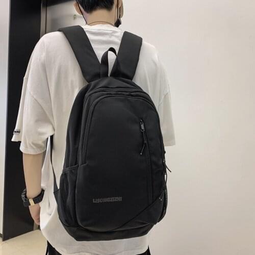 Thicken Nylon Backpack for Women Solid Simple Design Girl School Knapsack Bag for Lady Couples Backpack for Books
