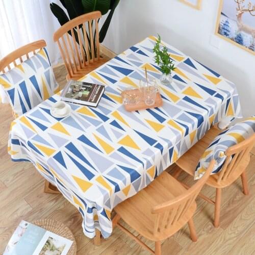 High quality home kitchen printing plain cotton Linen Table cloth Thick Rectangular hotel Wedding Dining Table Cover Cloth