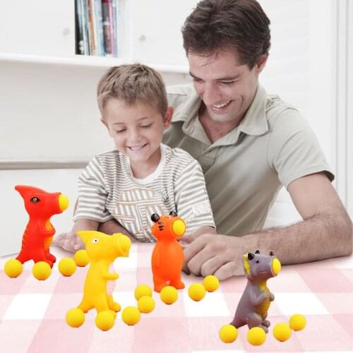 Fun Cute Animal Popper Gun Blaster Toy Shooting Game with 5 Foam Balls for Kids Boys Girls Gift Indoor Outdoor Play