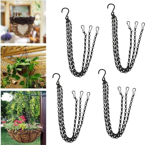 Iron Art Flower Basket Pot Plants Hanging Chain Replacement Pendant Baskets Lanterns Home Garden Planter Decoration