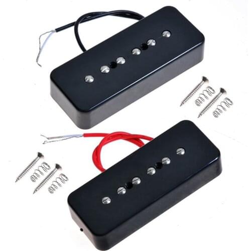 1 set P-90 Soapbar Single Coil Pickups Bridge & Neck for Electric Guitar