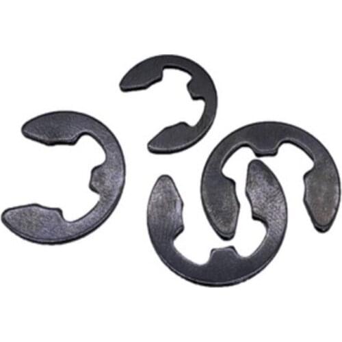 10-100PCS M1.2 M1.5 M2 M3 M3.5 M4 M5 M6 M7 M8 M10 M12 M15 Black 65mn Steel E Clip Circlip Retaining Ring Washer