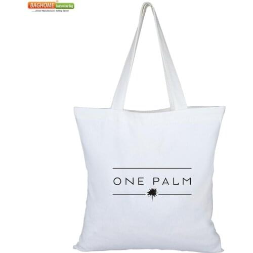 100PCS/Lot Custom White Canvas Bag Printed Logo Wholesale Eco-Friendly Reusable Cloth Bags
