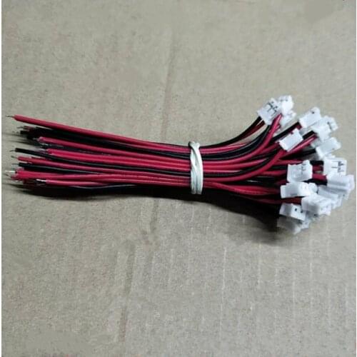 100pcs Mini Micro PH2.0 JST 2.0mm Pitch 2Pin Connector with 1007 26AWG Electronic Wire Cable 10cm