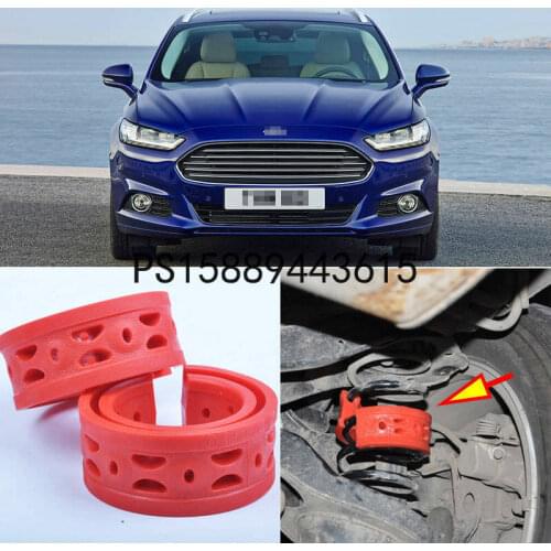 2pcs Rear Air Suspension Shock Bumper Spring Coil Cushion Buffer For Ford Mondeo