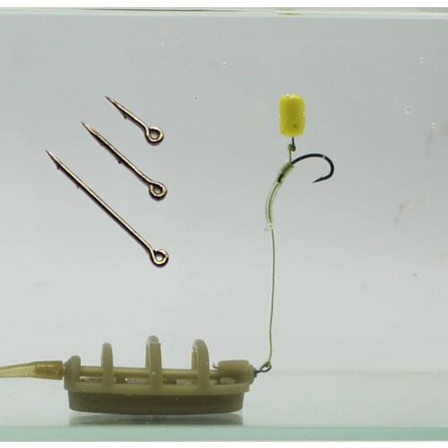 20PCS Bait Spikes Bayonets Boilies Pins Metal Bait Sting Micro Carp Fishing Hook Carp Feeder Fishing For Ronnie Rigs Hair Rigs