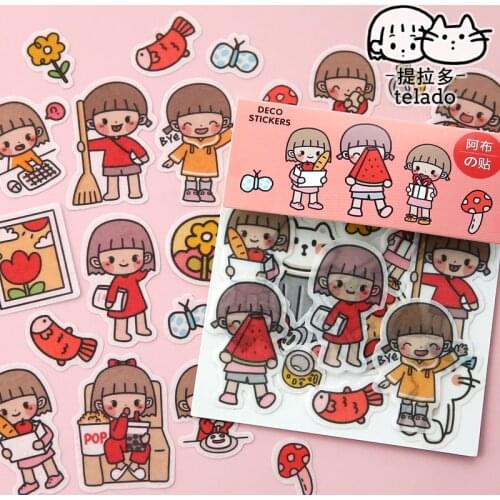 40pcs/1lot Kawaii Stationery Stickers mini abu ins cute Diary Decorative Mobile Stickers Scrapbooking DIY Craft Stickers