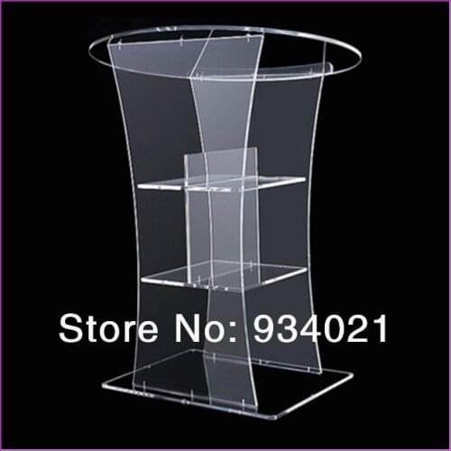 Custom Acrylic Pulpit/Plexiglass Lectern Platform/Acrylic Podium