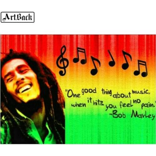 Diamond Painting Reggae Music Bob Marley Jamaican Singer 5d Diamond Mosaic Full Square Portrait Decoration 40x50cm