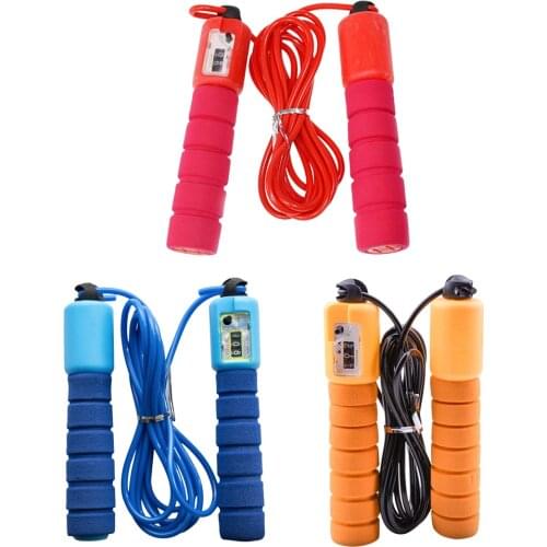 Automatic Counting Skipping Rope Lightweight Soft Foam Fitness Exercise PVC Jump Ropes Sport Fitness Equipment