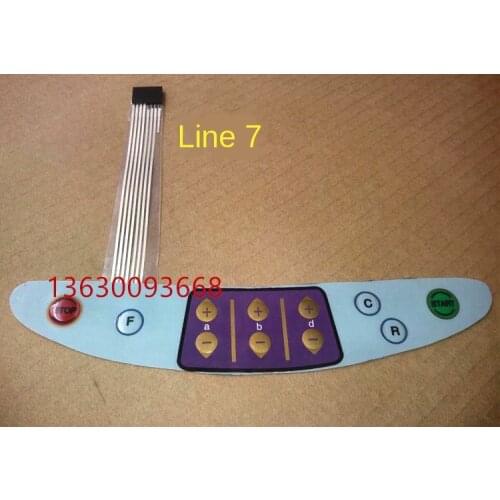 Tire Balancing Instrument Machine Accessories Operation Panel Small Button Board Dynamic Balancing Machine 7-Wire Film Switch