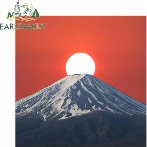 EARLFAMILY 13cm x 12.6cm for Mount Fuji Car Stickers Refrigerator Motorcycle Helmet SUV Decal Surfboard Scratch-Proof Graphics