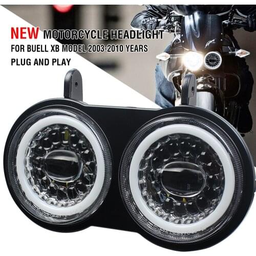 Buell motorcycle headlight assembly with hi/lo beam DRL for Buell XB 9 / 12 S 2003-2010