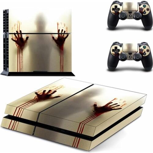 The Walking Dead PS4 Stickers Play station 4 Skin Sticker Decals For PlayStation 4 PS4 Console & Controller Skins Vinyl
