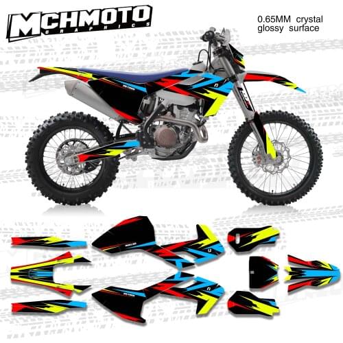 MCHMFG Motorcycle Team Graphic Decal & Sticker Kit DECO For Husqvarna TE FE TX 2017 - 2019 TC FC TX 2016 2018 125 150 200 250 35