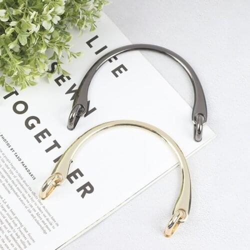 Handmade Metal Bag Handles For Handbag Shoulder Bag Strap With Short Handle Bag Sewing Accessories For DIY Bag Frame Bag Handles
