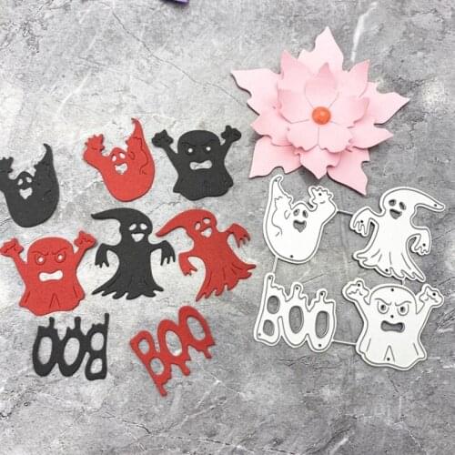 X7AB Halloween Ghost Metal Cutting Dies Stencil Scrapbooking DIY Album Stamp Emboss