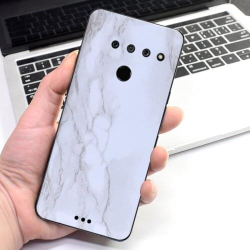 Marbling Decorative For LG G8 G6 G7 G7fit G8 thinQ Thin Q Stylus Plus V30 V35 V40 V50 Q70 Phone Protector Soft Back Film Sticker