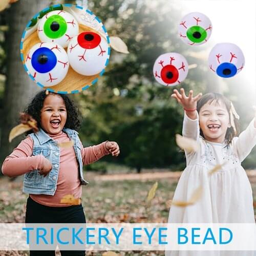 Novelty Eyeball Squeezable Toy Bouncing Balls Halloween Eyeball Toys Bouncy Ball Plastic Doll Eyes for DIY Toy Eyes Animal Toys
