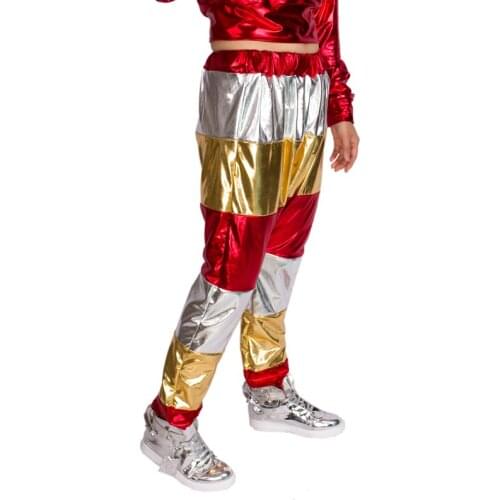 New fashion Heroprose Brand Hip Hop Dance harem Pants Sweatpants Costumes female stage performance wear Paillette jazz trousers