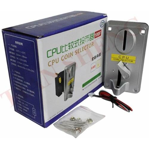 Plastic Panel Advanced Front Entry CPU JY-100F Coin Selector Coin Acceptor Arcade Games Coin Slot For Vending Machine