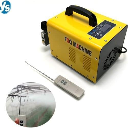 Fog Machine Wireless Remote Control 1L/min Outdoor Misting Cooling System Kit Fog Sprayer Quick Connect Nozzle Irrigation Mister