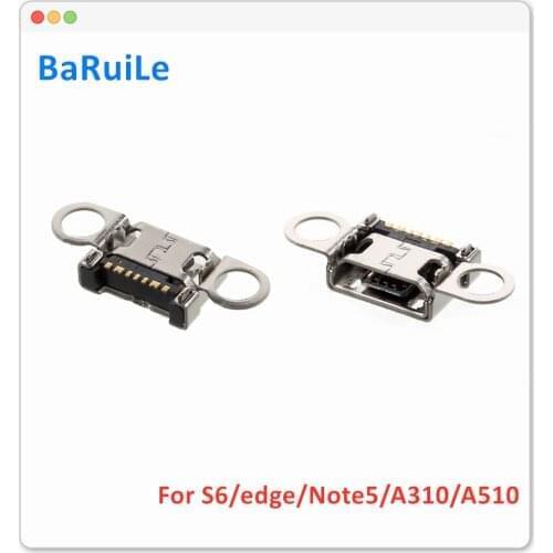 BaRuiLe 20pcs Charging Socket for Samsung A310F A510F S6 edge G928 Note5 N920 Micro USB Jack Charger Port Plug Dock Connector