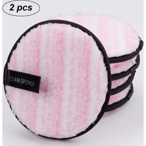 1/2pcs Makeup Remover Cloth Reusable Makeup Pads Forever Skin Cleansing Cotton Microfiber Face Wash Towel Make-up Disc Cosmetics