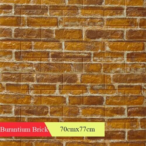 3D Homemade Self Adhesive Panels Wall Stickers Home Decor DIY Embossed Brick Room Decor