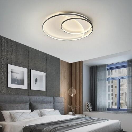 Modern Led Ceiling Lamp Villa Living Room Bedroom Dining Wrought Iron Acrylic Home Indoor Lighting Decoration Simple Chandeliers