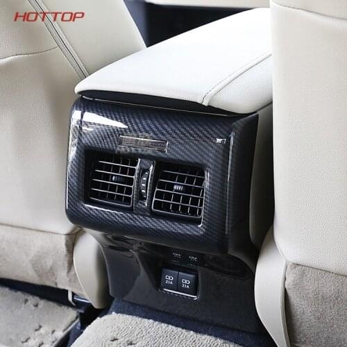 ABS Eletroplating Car Back Rear Air Condition Outlet Vent Frame Cover Auto Accessories For Toyota Camry 2018 2019 8th
