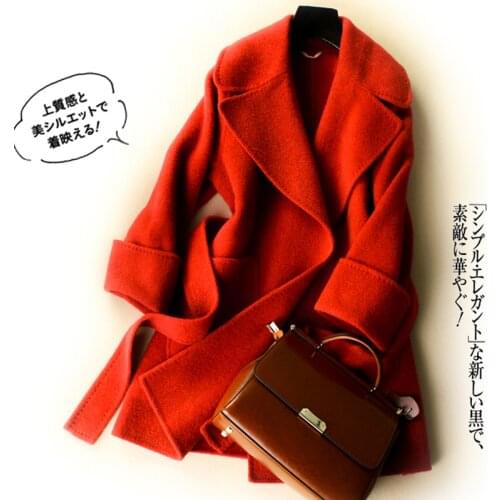 Coat Wool Real Female Jacket 2020 Autumn Winter Jacket Women Alpaca Woolen Coats and Jackets Women Korean Outwear MY3694 en s s