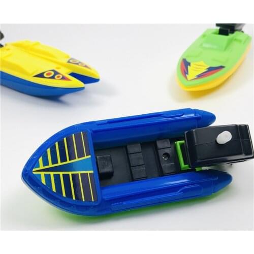 1pc Speed Boat Ship Wind Up Toy Float In Water Kids Toys Classic Clockwork Toys Bathtub Shower Bath Toys for Children Boys Toys