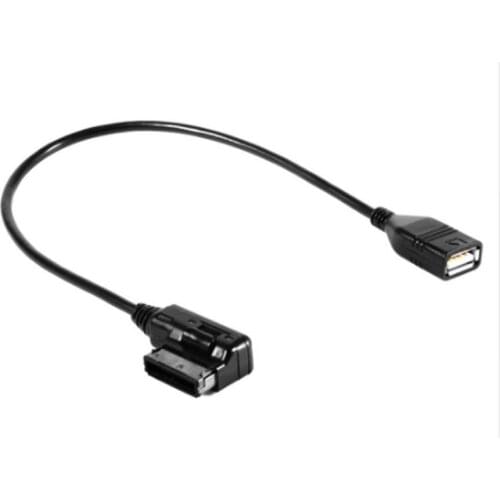 100pcs Car Cable Music Interface AMI MMI to USB Cable Adapter for Audi A3 A4 A5 A6 A8 Q5 Q7 Q8 VW hot